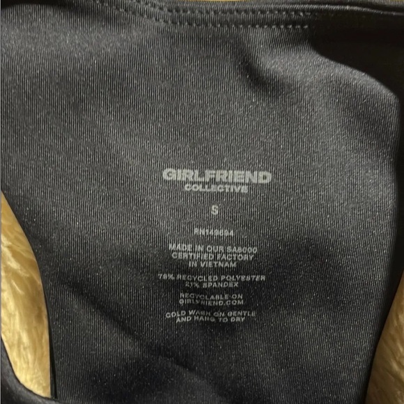 Girlfriend Collective Navy Blue Dylan Tank Bra NWT size small - Picture 4 of 4